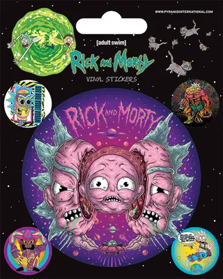 Productafbeelding van Rick & Morty - Stickersets - Psychedelische Visioenen
