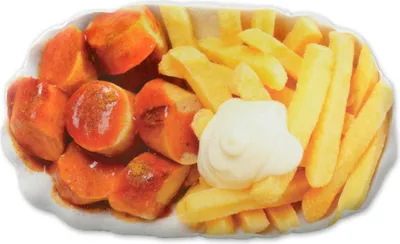 Produktbild von United Labels - Currywurst Pommes Kissen