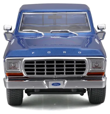 Immagine prodotto di Modellino auto Ford F150 pick-up giocattolo - Scala 1:20 - Metallo - Blu e bianco