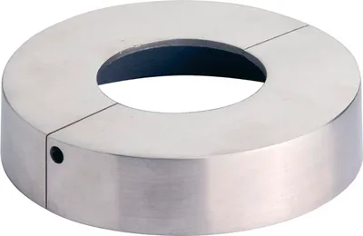 Image de Rosace de recouvrement CROSO en deux parties, ø 105 mm, perçage ø 43 mm, acier inoxydable V4A