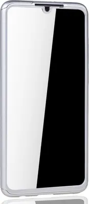 Produktbild von Handyhülle Schutzhülle für Huawei P30 Full Case Cover Displayschutz 360 Silber