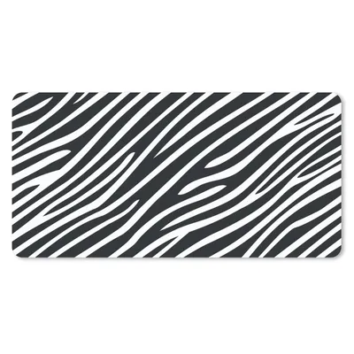 Produktbild von MuchoWow® Mauspad Mousepad Tiermuster - Zebra - Schwarz 60x30 cm - Mousepads - Maus Mat - Pad - Mausunterlage - Nachhaltig