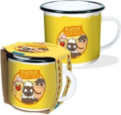 Produktbild von Trötsch Unser Sandmännchen Emaille-Becher Platschquatsch