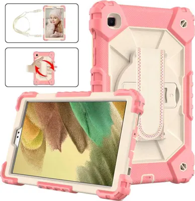 Immagine prodotto di Custodia per iPad 10,2" con supporto girevole e tracolla Rosa