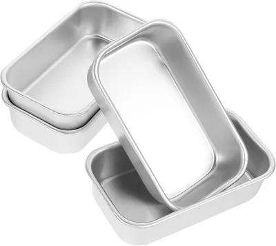 Produktbild von 4-teilige Backformen in Kastenform aus hochtemperaturbeständiger Aluminiumlegierung für Zuhause und Konditorei