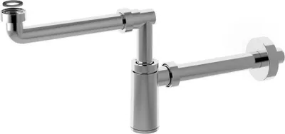 Obrázok produktu pre Umývadlový sifón KING, úsporný plast, 5/4"-32, ABS/chróm