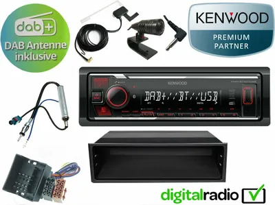 Produktbild von Kenwood Bluetooth DAB+ USB Radio Antenne inklusive passend für VW FOX 5Z 2005 bis 2011