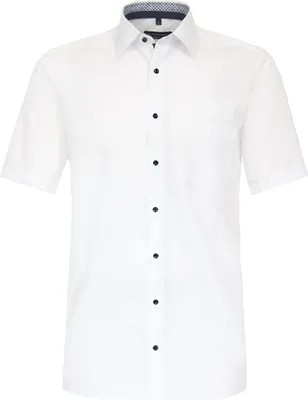 Produktbild von CASAMODA Herren Businesshemd Kurzarm Kent Comfort-Fit Weiß 43