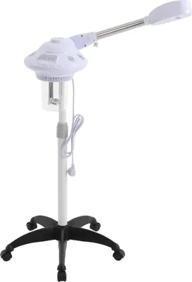 Produktbild von Gesichtsbedampfer - Nano Ionen Ozon Gesichtssauna 750W - 360° Schwenkbarer Sprühkopf - 30 Min Abschaltautomatik - 680 ml Tank - EU-Stecker Weiß 220V