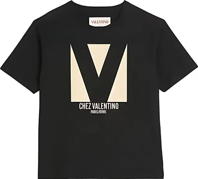 Obrázok produktu pre Pánske tričko s potlačou loga Valentino Garavani, čierne
