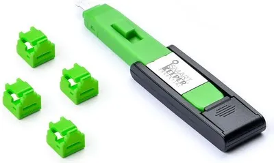 Image de SmartKeeper Mini "RJ11 Port" Blocker grün 4 Stk.+Key
