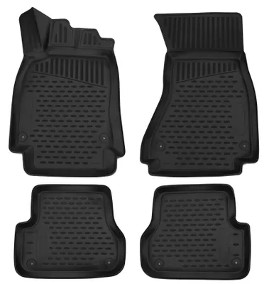 Produktbild von AD Tuning Gummi Fußmatten Set für Audi A6 C7 / 4G Limo + Avant, Bj. 4/2011-2018