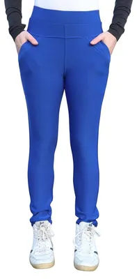 Produktbild von Hochwertige Damen Sporthosen, Jogginghosen, Trainingshosen, Loungewear-Hosen, Sweatpants - Blau - M (40)