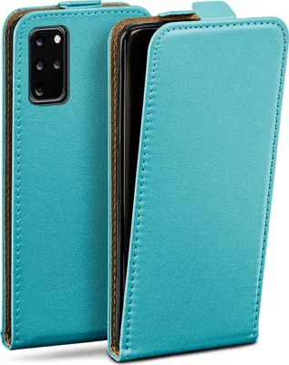 Produktbild von moex® Flip Case kompatibel mit Samsung Galaxy S20 Plus / 5G - Hülle mit 360 Grad Schutz, Türkis