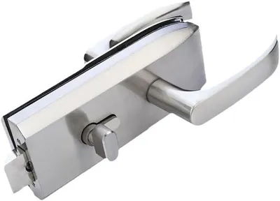Immagine prodotto di Solidchoice - Serratura per porte in vetro, realizzata in acciaio inossidabile, con 3 chiavi