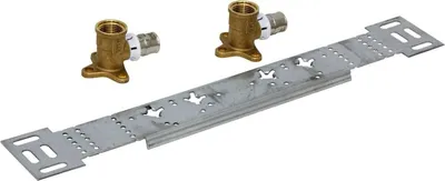 Produktbild von Aluverbund Pressfitting SANHA bleifrei Wandwinkel auf Montageplatte 20 x 1/2 Multikontur DVGW