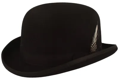 Bailey Derby Melone aus Wollfilz in schwarz