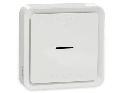 Produktbild von Schneider Electric Wiser Smart Home Rauchmelder mit App-Steuerung und ZigBee