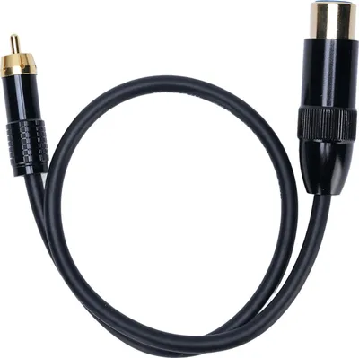 Image de câble XLR femelle à 3 pôles vers phono mâle, connexion stéréo pour amplificateur, table de mixage, microphone, 1,64 pied