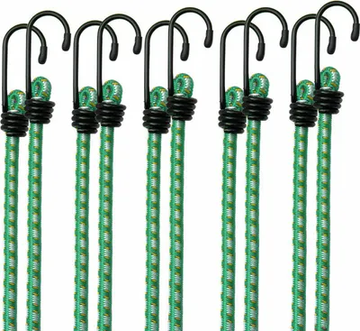 Produktbild von 10 Gummi-Spannseile, Gepäckverlängerungen 61 cm x 8 mm Ø