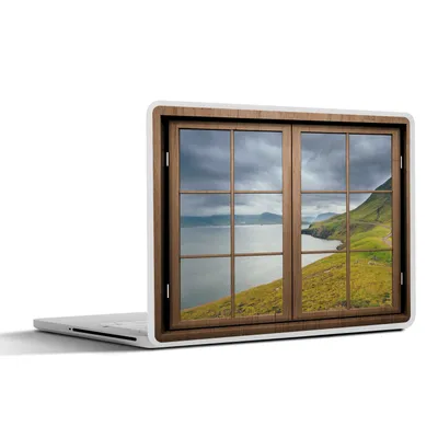 Produktbild von MuchoWow® Laptop Aufkleber Sticker Cover Aussicht - Wasser - Natur 40x30 cm - Laptop Dekoration - Selbstklebend