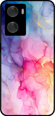 Zdjęcie produktu dla Etui na telefon Smartphonica odpowiednie dla Oppo A57 / A57s / A77 z marmurowym nadrukiem - marmurowe etui z TPU - Rainbow