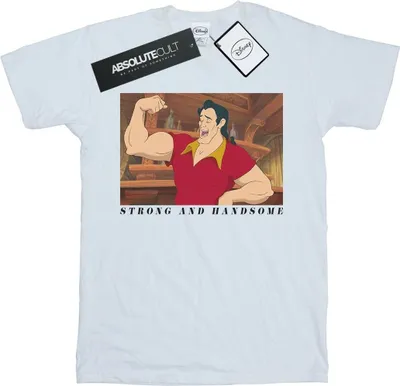 Produktbild von Disney - "Beauty And The Beast Handsome Brute" T-Shirt für Damen BI17134 (S) (Weiß)
