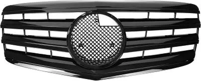 Produktbild von DIEDERICHS 1615441 Kühlergrill Frontgrill passend für MERCEDES-BENZ E-Klasse Limousine (W211) Schwarz Glänzend
