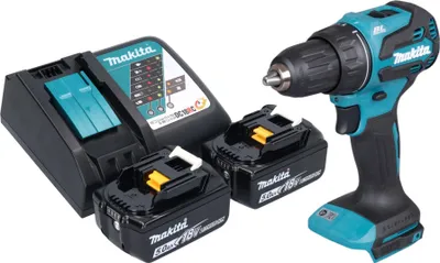 Produktbild von Makita DDF 490 RT Akku Bohrschrauber 18 V 65 Nm 1/2" Brushless + 2x Akku 5,0 Ah + Ladegerät