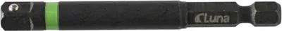 Produktbild von Werkzeugadapter für Schlagschrauber 1/4 Zoll Bit auf 3/8 Zoll Vierkant 75 mm lang