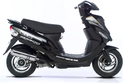 Image de Système d'échappement complet LEOVINCE homologué, en acier inoxydable, compatible avec les modèles Kymco Agility R10 4 temps 50 cm³ (2007-2012) / R16 / City R16 (2010-2012) / Dink 2 / Yager GR / Baotian 139QMB / Qingqi QT