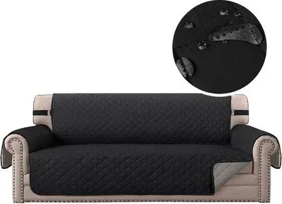 Produktbild von Famanu Bankbezug Wasserdicht - 167 cm - 3-Sitzer - Schwarz