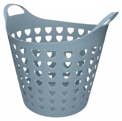 Produktbild von Bellatio Waschekorb - flexibel - blau - 26 l