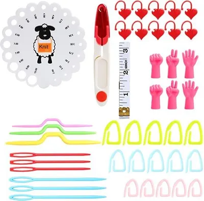 Produktbild von Famanu Rundstricknadelset 18 Paar - Inklusive 78,7 cm langen leichten Nadeln (2 mm-10 mm)