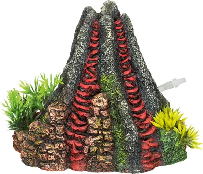 Produktbild von Aqua Ornaments "VULKAN" mit Pflanzen 14 x 13 x 12,5 cm