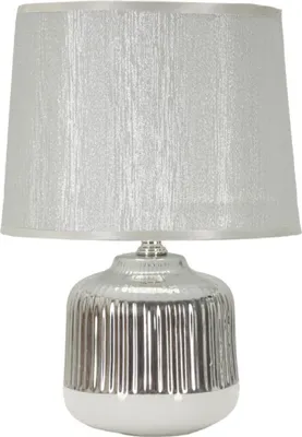 Obrázek produktu pro Mauro Ferretti Lucina stolní lampa E14 Ø 20x29 cm bílá stříbrná