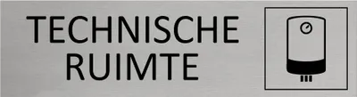 Produktbild von CombiCraft Aluminium Türschild mit Technische ruimte 165x45mm