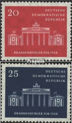 Produktbild von Briefmarken DDR 1958 Mi 665-666 (kompl.Ausg.) postfrisch 10 Jahre Magistrat von Groß-Berlin