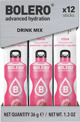Produktbild von Bolero Sticks (12x3g) Rose - Intra- & Post-Workout - Intra-Workout
