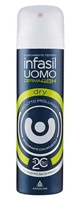 Produktbild von Infasil Deospray für Herren Derma 48h Dry mit Molecola 2C, Betacycloextrin, Anti-Feuchtigkeit, gegen Schweiß, 150 ml