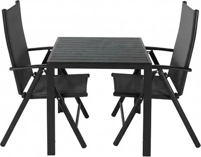 Imagen del producto de Conjunto de muebles para balcón, juego de 3 piezas, ideal para jardín, para 2 personas