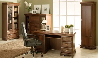 Produktbild von Büro Komplett - Set D Sentis, 4-teilig, Farbe: Dunkelbraun