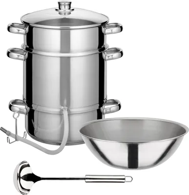 Produktbild von GSW Entsafter 5tlg mit Glasdeckel 25,cm, + Schüssel 34cm +Schöpflöffel