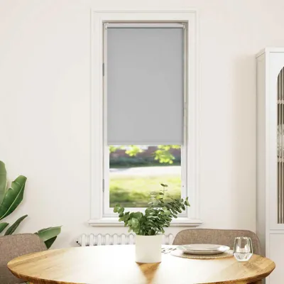 Immagine prodotto di vidaXL Tenda a rullo oscurante grigio chiaro 45x130 cm larghezza del tessuto 40,7 cm