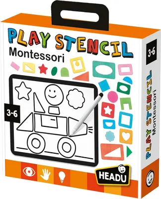 Productafbeelding van Montessori Mu29396 sjabloon - Ideeën voor tekenen en kleuren - Educatief spel voor kinderen van 3 tot 6 jaar - Italy
