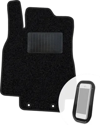 Produktbild von moto-MOLTICO Fahrer Fußmatte Auto Velours Fahrerseite Autoteppiche Schwarz Fahrermatte 1-teilig passend für Mercedes-Benz A-Klasse W169 2004-2012