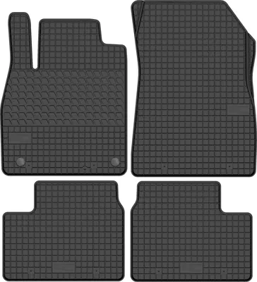 Obrázok produktu pre Gumové podlahové rohože pre model Nissan Micra K13 (hatchback) ročníkov 2010-2016 – 4-dielne, čierne, presne prispôsobené