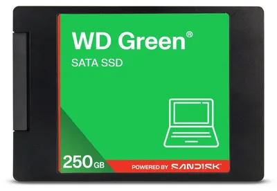 Produktbild von M.2 WD Green SATA 250TB Internal Solid State Drive 6Gb/s - WDS250G5G0A-00CPT0