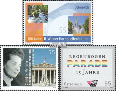 Produktbild von Briefmarken Österreich 2010 Mi 2876,2880,2881 (kompl.Ausg.) gestempelt Hochquellenleitung