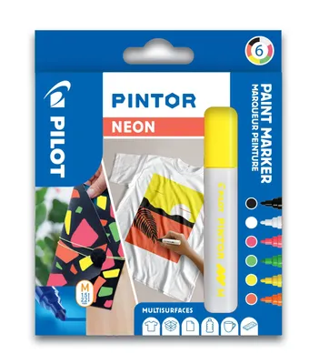 Immagine prodotto di PILOT 572480 Pennarello a pigmenti PILOT PINTOR, medio, set di 6 "NEON"